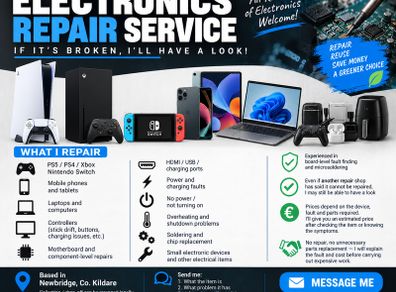 Electronics Repair Service Newbridge, Co. Kildare