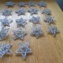 Silver Wooden Stars x 18 for Sale Image 2