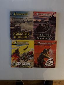 Commando graphic war books x 4