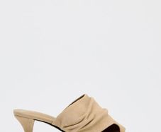 Suede Sandals With Heel Size Uk 2  23 Cm