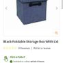 x3 Grey Decorative Foldable Storage Boxes With Lids Brand New Image 7