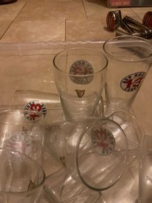 Guinness 13 pint glasses 21 collection only