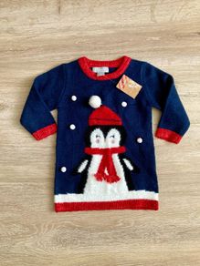 baby Christmas dress, 6-9m, new