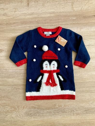 baby Christmas dress, 6-9m, new