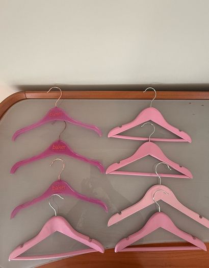 Selection of pink hangers for children