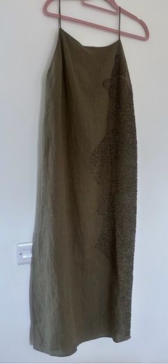 Massimo Dutti beaded midi dress
