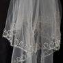 2 Tier Elbow Length Bridal Veil Image 2