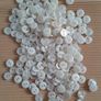 Pearly White Buttons - Approx 300 Buttons per Container Image 3