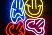 DISCOUNT CODE IN DESCRIPTION Smile Face Neon Sign LED Neon Light Wall Decor Smiley Face Light Up Signs USB Happy Faces Neon Signs for Bedroom Kids Room Wedding Party Decor (FREE SHIPPING)