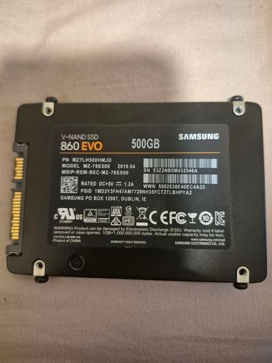 Samsung Evo 860 ssd. 500gb