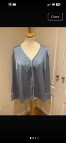 Paul Costello dressy blue top size 20 - NWOT