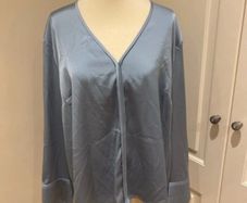 Paul Costello dressy blue top size 20 - NWOT