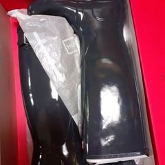 Huntet Ladies Navy Wellingtons