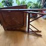 Antique vintage wooden folding card table Image 7