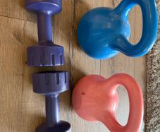 Kettlebells and dumbbells
