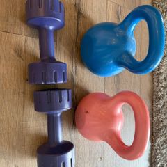 Kettlebells and dumbbells