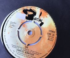 Charles Aznavour vinyl Single - She
