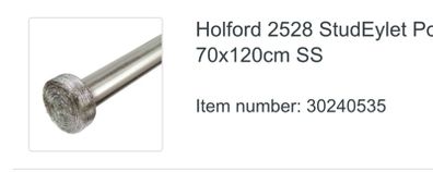 2 silver curtain poles