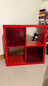 Ikea red kallax unit