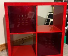 Ikea red kallax unit