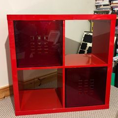 Ikea red kallax unit