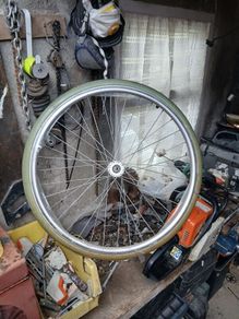 wheelchair spare wheel