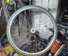 wheelchair spare wheel