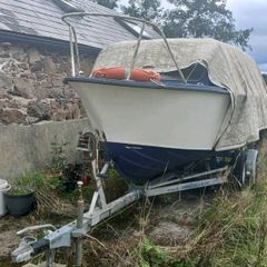 Boat trailer with unfinished project