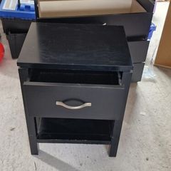 Black Side Table / Bedside Locker