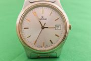 Vintage Swiss Made Edox Quartz Swiss Watch 1980s