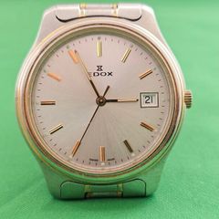Vintage Swiss Made Edox Quartz Swiss Watch 1980s