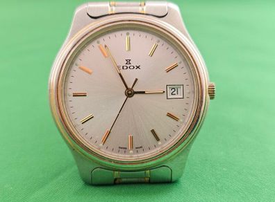 Vintage Swiss Made Edox Quartz Swiss Watch 1980s