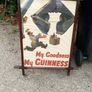 Original 1938 John Gilroy Guinness Poster in Oak Art Deco Frame Image 2