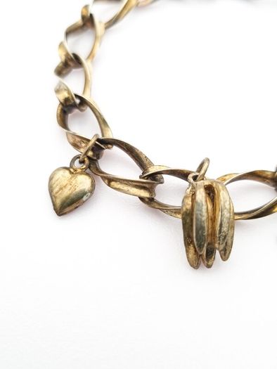 Vintage Italian Sterling Silver Charm Bracelet