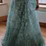Sage Green Strapless Corset Ball Gown Image 2