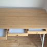 IKEA desk with bamboo top Image 4