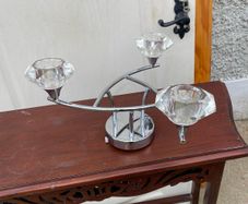 3-Light Crystal Ceiling Light