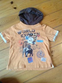 Mothercare Hooded Teeshirt Age 2-3