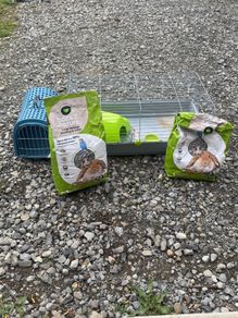 Rabbit cage travel crate and accessories