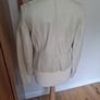 Stunning Cream Genuine Leather Jacket as New (12) Image 3