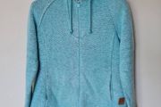 Weird fish chicoa hoodie Size l4 ptp 21" Full zip turquoise in excellent condition