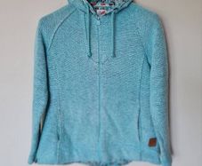 Weird fish chicoa hoodie Size l4 ptp 21" Full zip turquoise in excellent condition