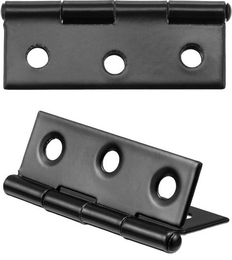 16 Pieces Small Door Hinges Stainless Steel Folding Butt Hinges Home Furniture Hardware Piano Cabinet Door Hinge with 96 Pieces Stainless Steel Screws (FREE POSTAGE)
