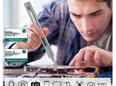 Hychika 24 And 1 Electric Cordless Screwdriver Magnetic DIY Electronic Repair Kit, Computer Tools For PC, Macbook, iPhone, Glasses, Watch, Smartphone