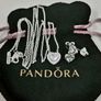 Pandora Sparkling Elevated Heart Necklace and Matching Earrings Set Image 2