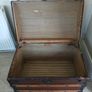 antique victorian barrel top steamer trunk Image 3