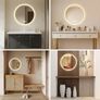 Round Bathroom Mirror with LED Lights, 60x60cm Image 5
