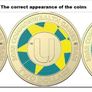Australia 2 dollar coloured coin 2022 Commonwealth Games full set 3 coins - Dollar "A and U " - ERROR Coin Image 2