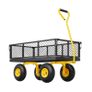 Steel Garden Cart 900lb Capacity Heavy Duty Yard Wagon Cart 10in Tires Image 7