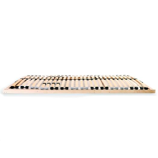 Slatted Bed Bases 2 pcs with 28 Slats 7 Zones 90x200 cm